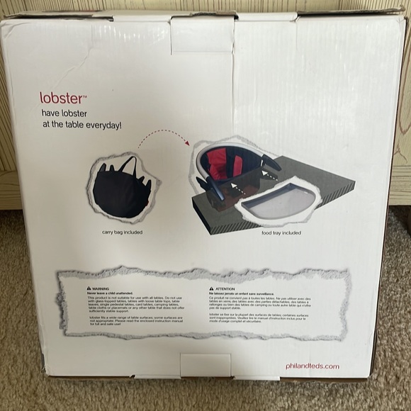 Phil and Teds Lobster Hook On High Chair New In Box, black. Never used. - Picture 2 of 4